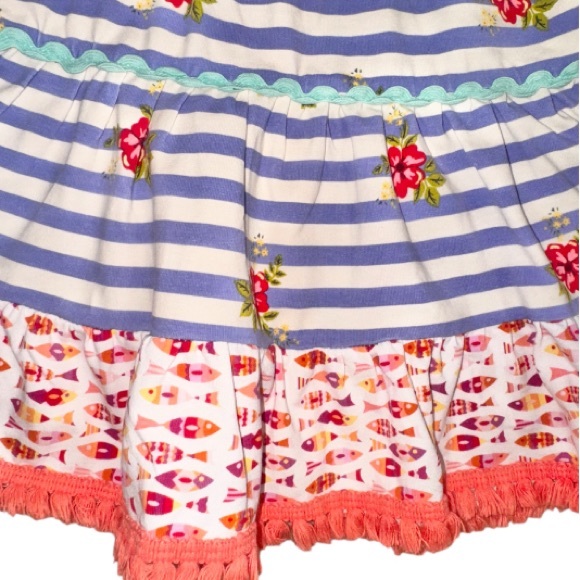 MATILDA JANE Floral fish fringe dress girl’s size 12-18 months 12m 18 months - Picture 14 of 17